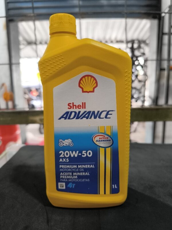 ACEITE SHELL ADVANCE 20W-50 4T 1L