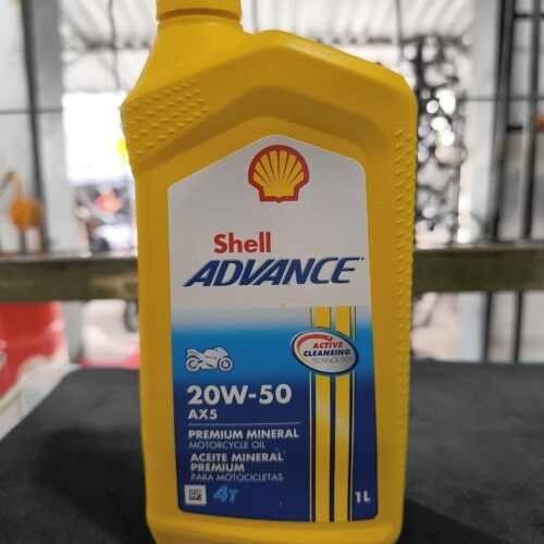 ACEITE SHELL ADVANCE 20W-50 4T 1L