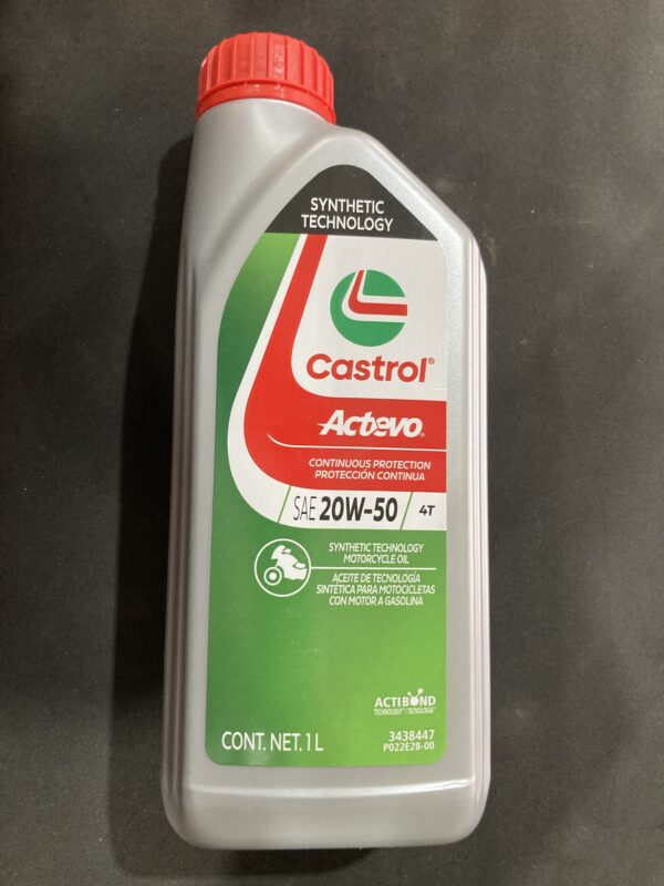 ACEITE CASTROL ACTEVO 4T TECNOLOGÍA SINTÉTICA 20W50 1L