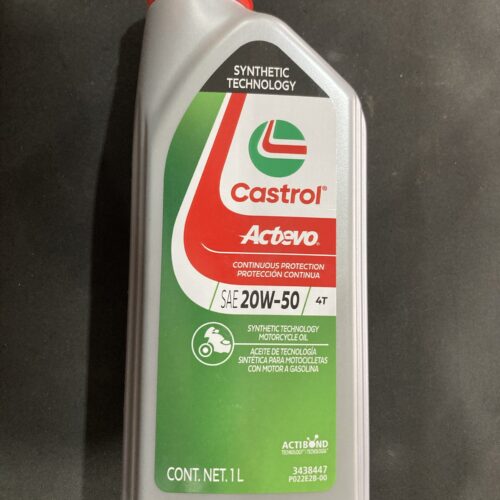 ACEITE CASTROL ACTEVO 4T TECNOLOGÍA SINTÉTICA 20W50 1L